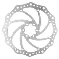 M-WAVE Bremsscheibe 6-Loch Edelstahl Silber
