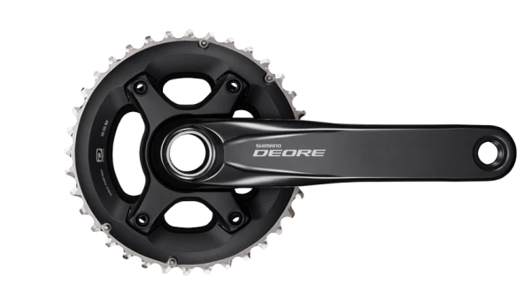 Shimano Deore Kurbelgarnitur FC-M6000-B 2x10 Schwarz 175mm 4 Shimano Deore Kurbelgarnitur FC-M6000-B 2x10 Schwarz 175mm – Bild 2